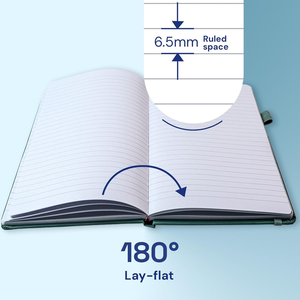 A6 Pocket Notebook 3 Pack, 3.5" x 5.7" Small Hardcover Lined Journals for Work Notes