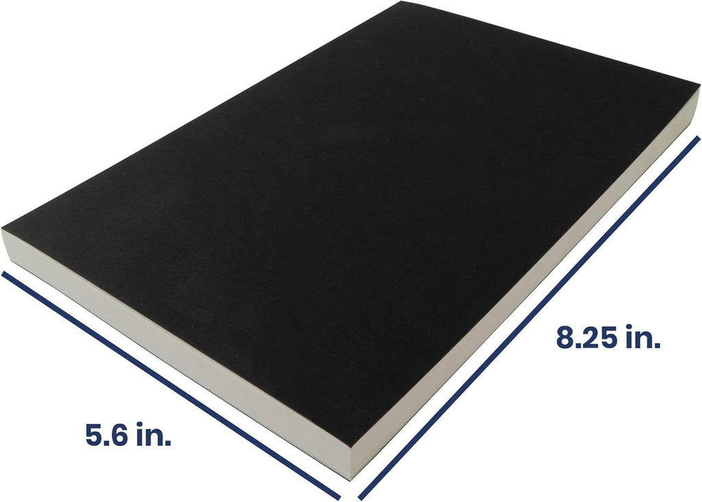 LayFlat Sketchbook - 5.5 x 8.25 Inches - Black Blank Note Book