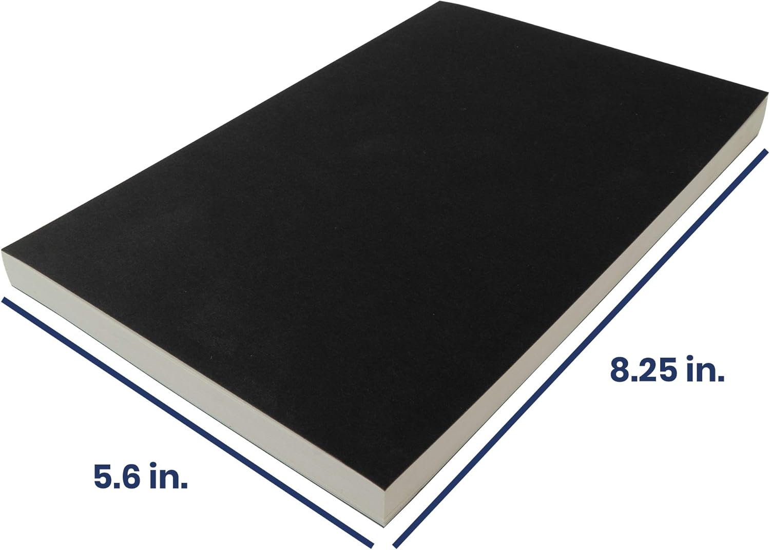 LayFlat Sketchbook - 5.5 x 8.25 Inches - Black Blank Note Book